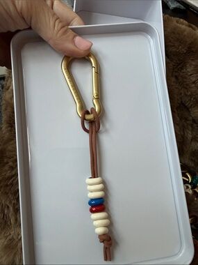 Adina Reyter Sterling Silver enamel keychain bag charm